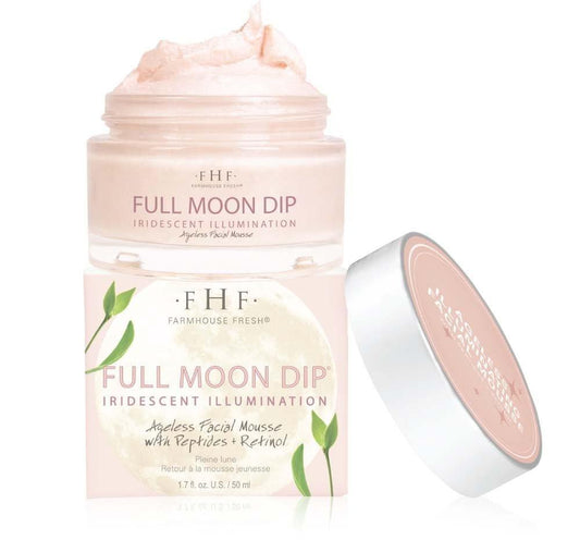 FarmHouse Fresh Full Moon Dip Peptid-Feuchtigkeitscreme für das Gesicht mit Retinol & Kollagen, hydratisierende Mousse & festigende Creme gegen Hautalterung, 50 ml