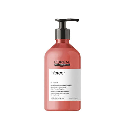L'Oréal Professionnel Paris Inforcer Stärkendes Shampoo – Bruchschutz & Geschmeidigkeit für schwaches, brüchiges & geschädigtes Haar mit Biotin