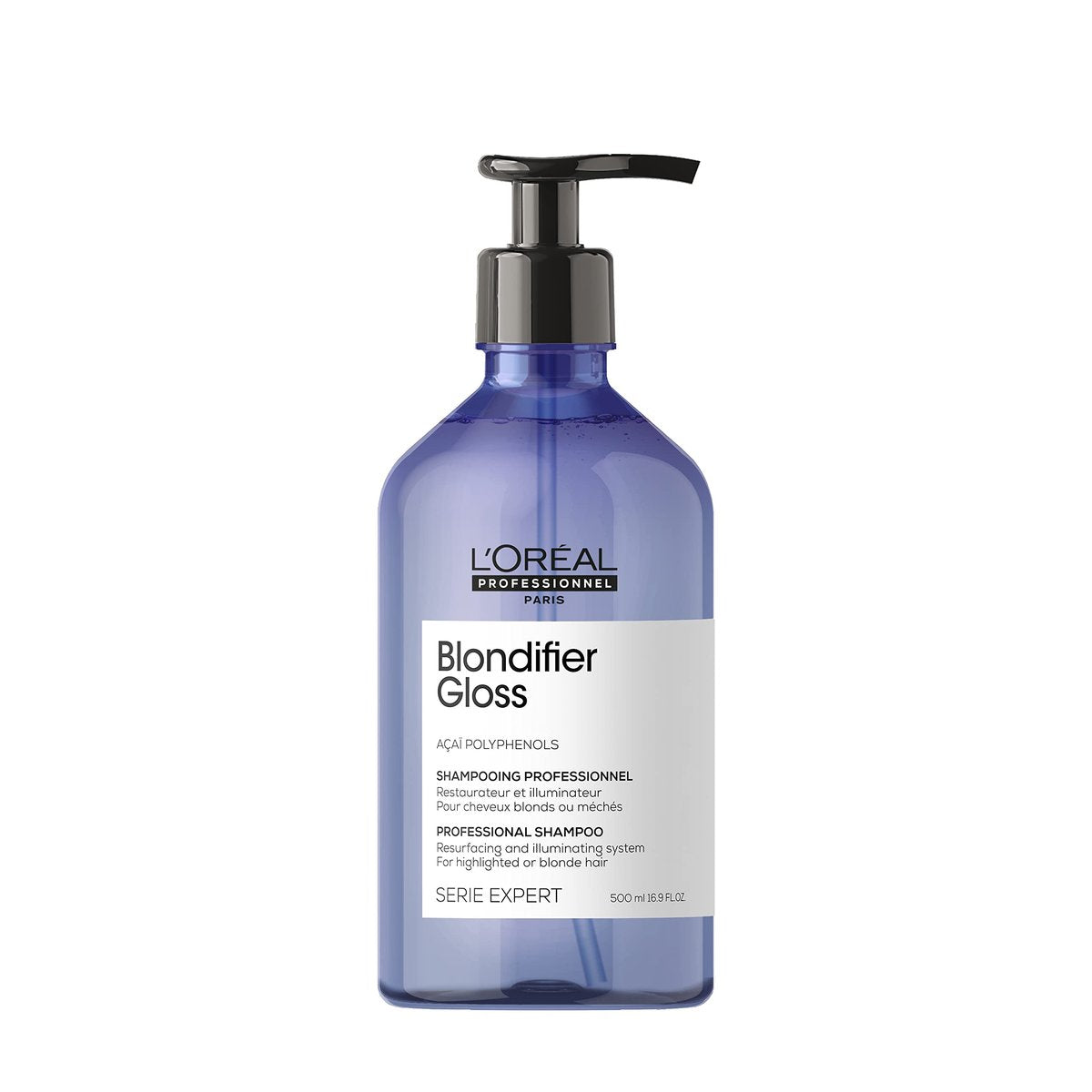 L'Oréal Professionnel Paris Blondifier Klärendes Shampoo – Stellt die Farbe von blondem oder gebleichtem Haar wieder her, verstärkt den Glanz und bekämpft Gelbstich
