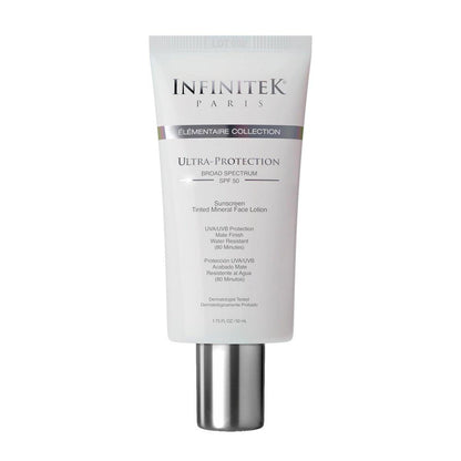 Infinitek Paris Getönte Mineralische Gesichtssonnencreme SPF 50 | Tönung Nude | 50 ml