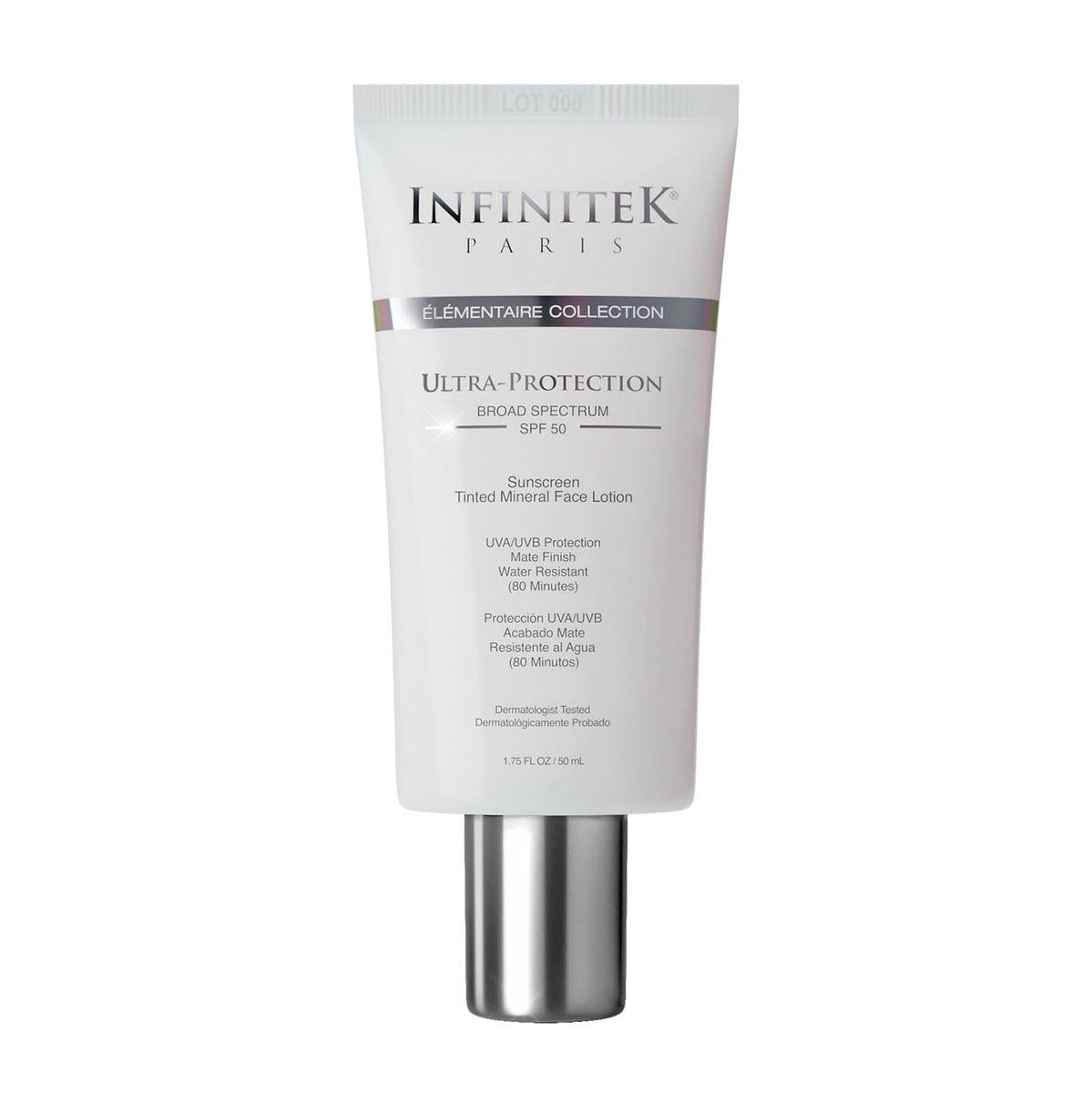 Infinitek Paris Getönte Mineralische Gesichtssonnencreme SPF 50 | Tönung Nude | 50 ml