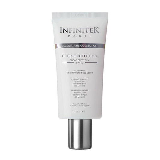 Infinitek Paris Getönte Mineralische Gesichtssonnencreme SPF 50 | Tönung Nude | 50 ml