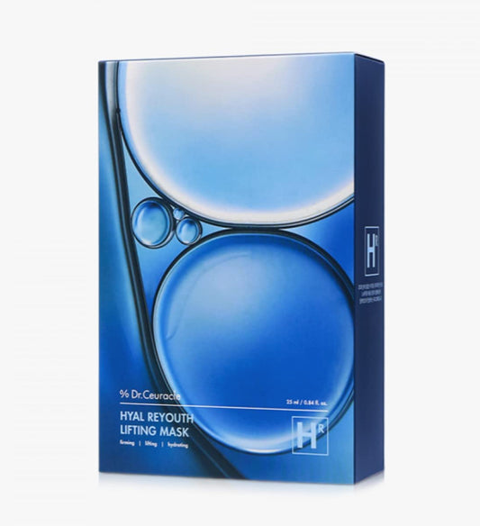 Dr. Ceuracle Hyal Reyouth Lifting Mask (10 Masken) - Feuchtigkeitsspendende Blattmaske für trockene Haut, langanhaltende Hydratation