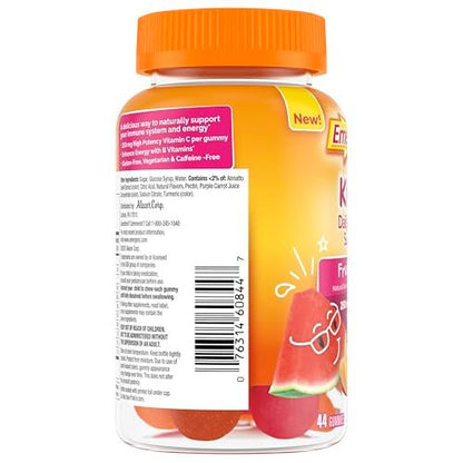 Emergen-C Kidz Tägliche Immununterstützung Gummibärchen mit Vitamin C und B-Vitaminen, Frucht-Fiesta-Geschmack - 44 Stück