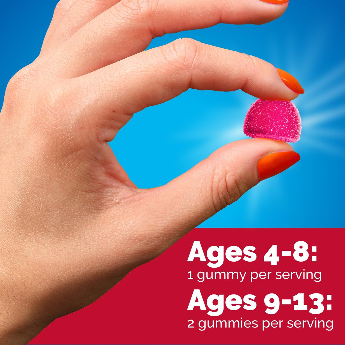 Emergen-C Kidz Immunstärkende Gummibärchen mit Vitamin C, Zink, Mangan, B-Vitaminen & Vitamin D – 44 Stück – Fruchtgeschmack