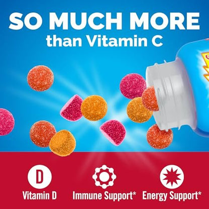 Emergen-C Kidz Immunstärkende Gummibärchen mit Vitamin C, Zink, Mangan, B-Vitaminen & Vitamin D – 44 Stück – Fruchtgeschmack