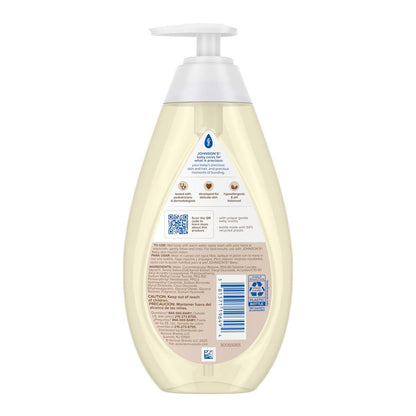Johnson's Baby Hautpflegende Feuchtigkeits-Baby-Waschcreme, Vanille & Haferduft, Tränenfrei, Hypoallergen, 20,3 Fl. Oz