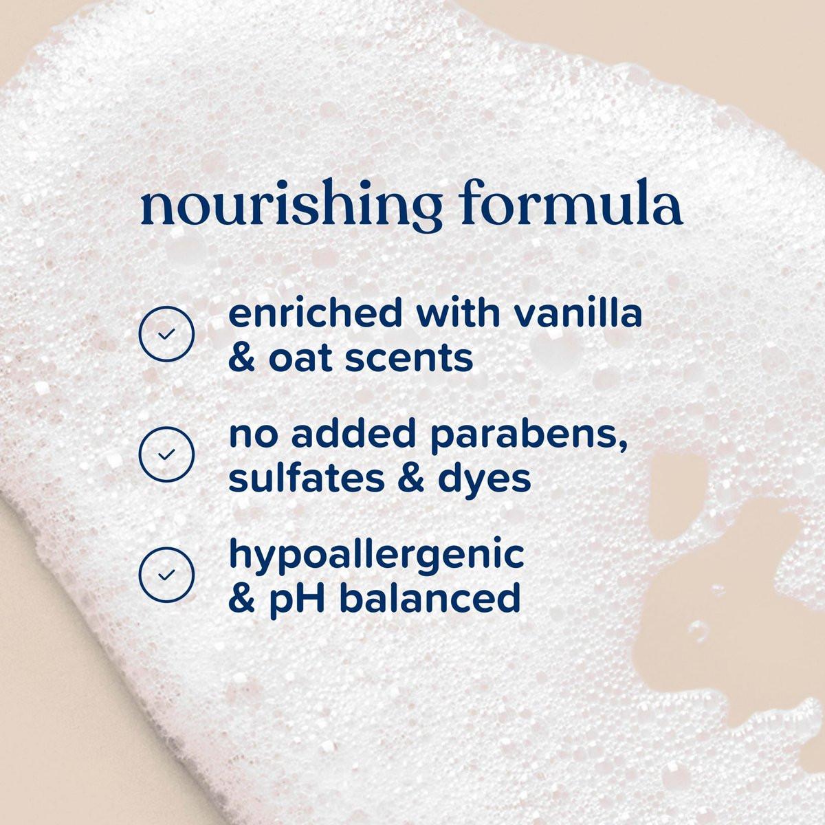 Johnson's Baby Hautpflegende Feuchtigkeits-Baby-Waschcreme, Vanille & Haferduft, Tränenfrei, Hypoallergen, 20,3 Fl. Oz