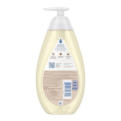 Johnson's Baby Hautpflegende Feuchtigkeits-Baby-Waschcreme, Vanille & Haferduft, Tränenfrei, Hypoallergen, 20,3 Fl. Oz