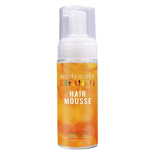wodemate Mousse für lockiges Haar, Perücke oder Haarverlängerung, extra fester Edge Control Mousse, feuchtigkeitsbeständig, langanhaltende Frizz-Kontrolle mit flexiblem Halt, Haarschaum für alle Haartypen 150ml