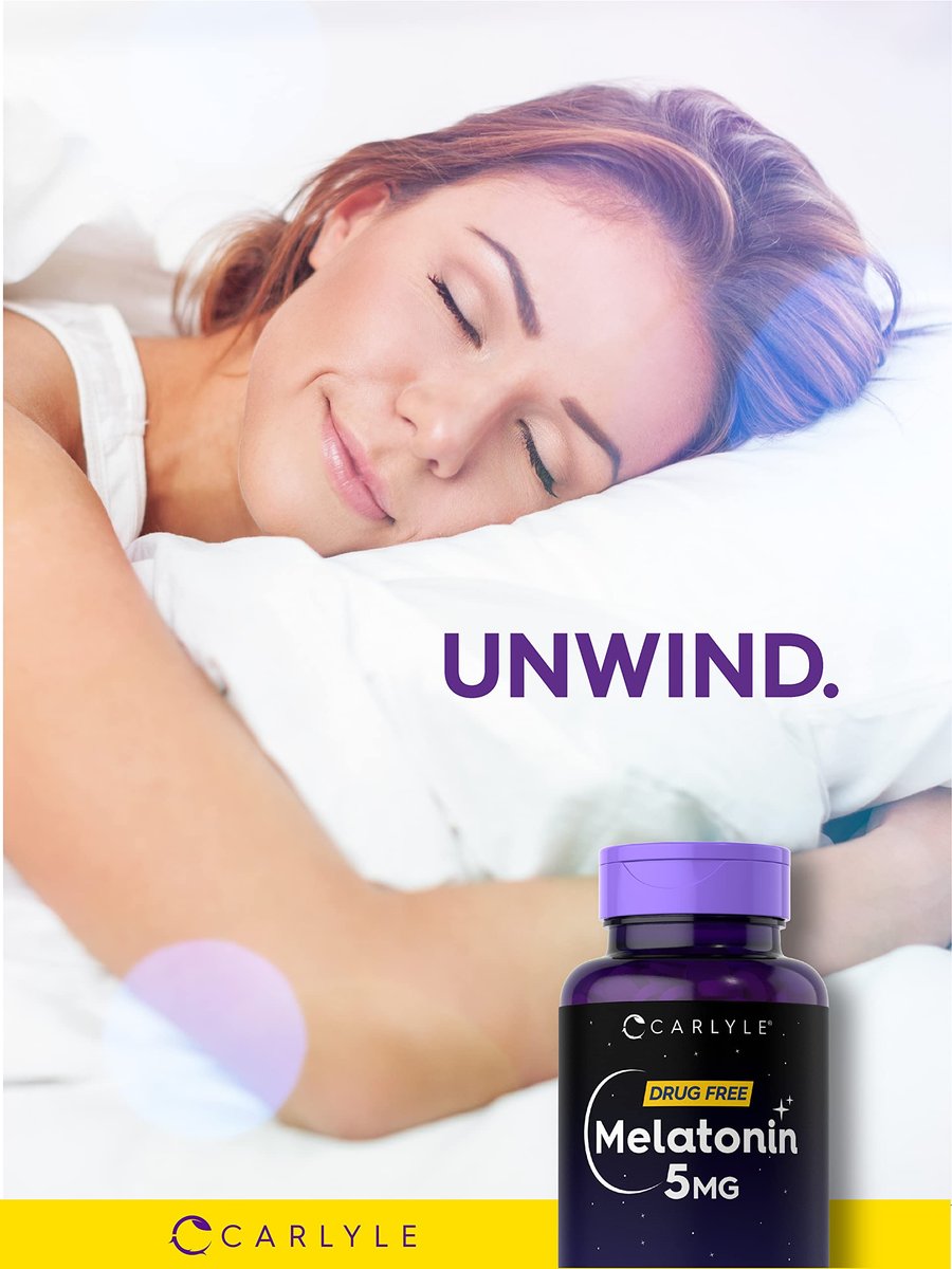 Carlyle Melatonin 5mg | 300 Tabletten | Schlafunterstützung | Vegetarisch, Nicht-GVO, Glutenfrei