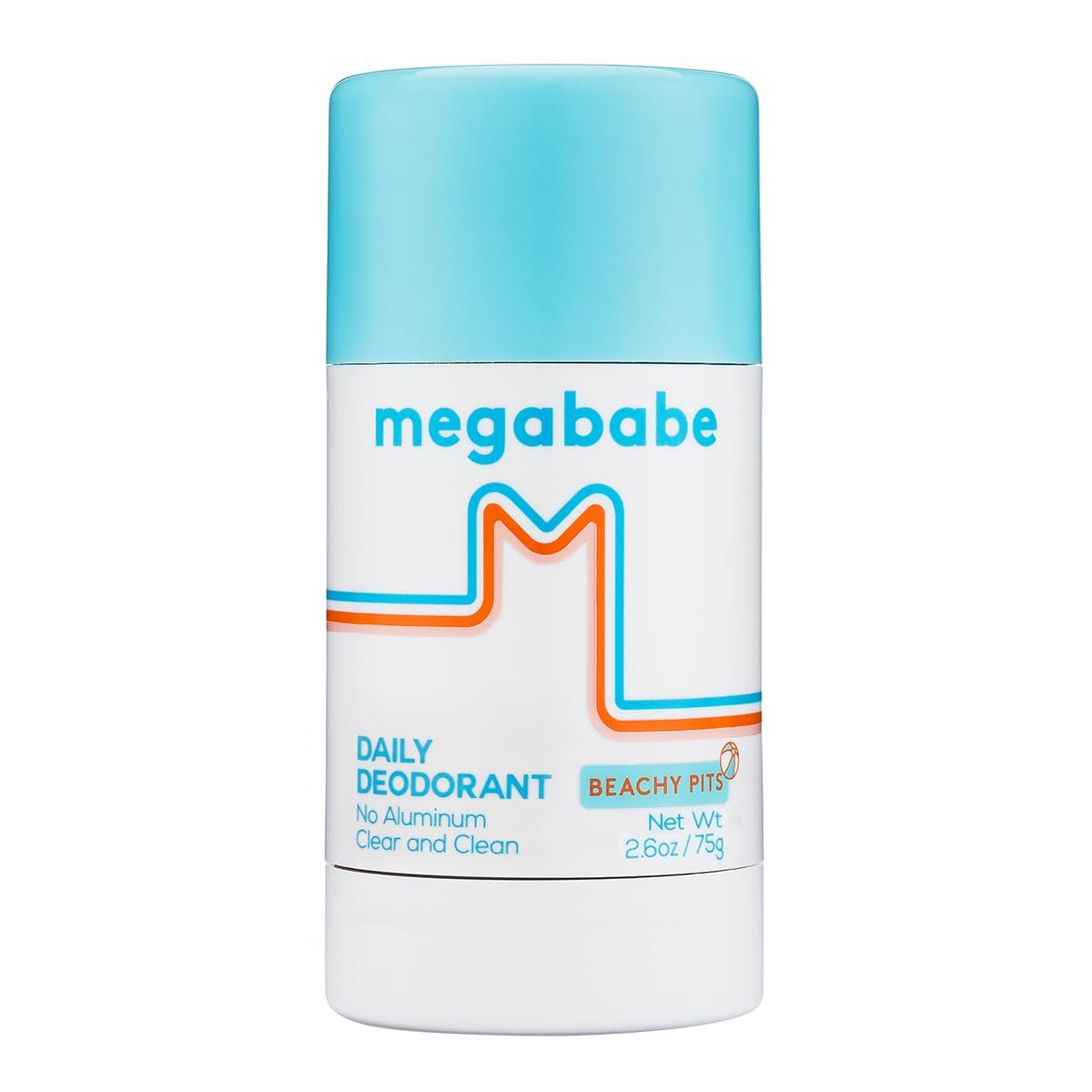 Megababe Beachy Pits Daily Deodorant, Frischer Duft, 2,6 Unzen, Stick