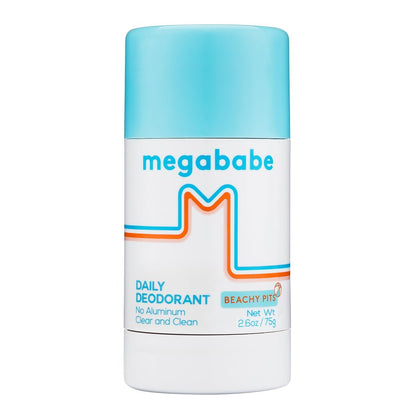 Megababe Beachy Pits Daily Deodorant, Frischer Duft, 2,6 Unzen, Stick