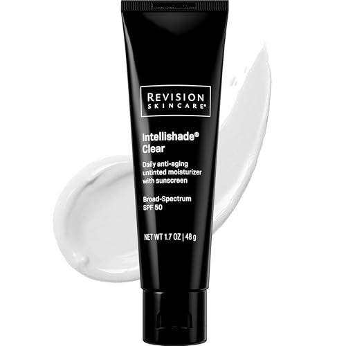Revision Skincare Intellishade® Clear SPF 50 – Anti-Aging Tagescreme mit Sonnenschutz, Ölfrei, Peptide & Vitamin C, Unsichtbarer Breitbandschutz, 1,7 oz