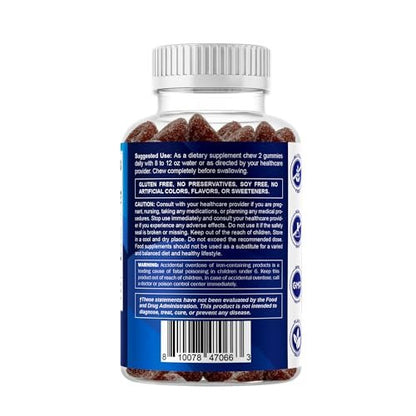 Vitamatic Eisen Gummibärchen 20 mg mit Vitamin C – Veganes Eisenpräparat für Frauen & Männer – 60 Gummibärchen – Unterstützt die Produktion roter Blutkörperchen – Natürlicher Traubengeschmack