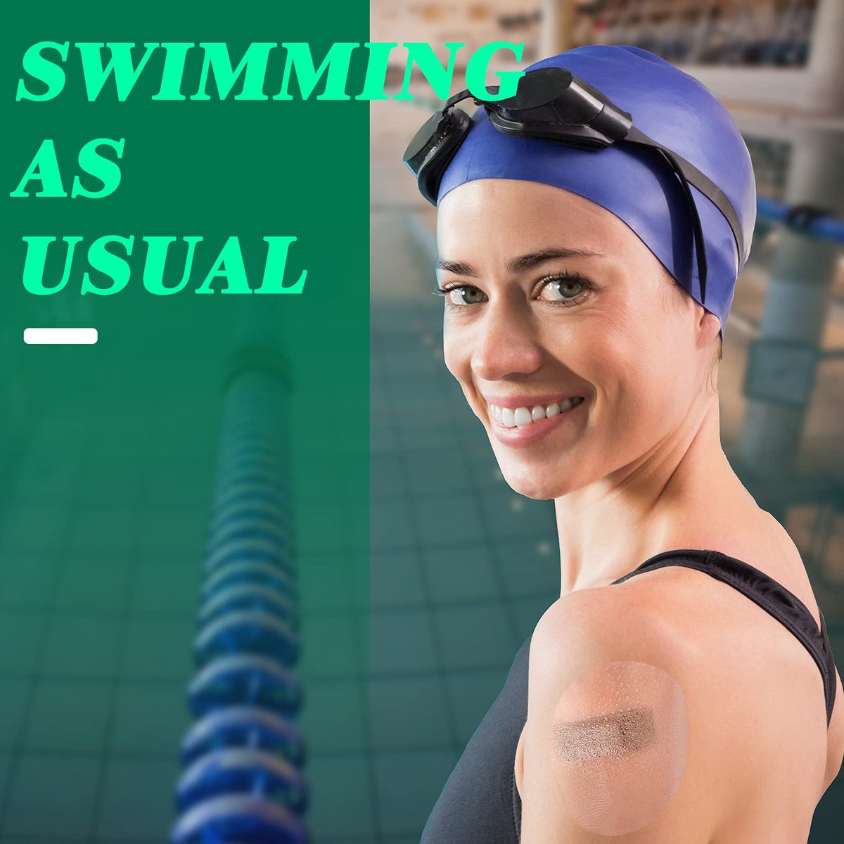 Nuanchu 60 Stück Transparente Dehnbare Klebebandagen, wasserdicht, klare Wundauflagen für Schwimmhaut, Ellipse (3,2 x 4 Zoll)