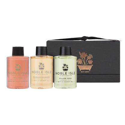 Noble Isle Fresh & Clean Bade- und Dusch-Trio – 3er-Pack Duschgels für Damen & Herren