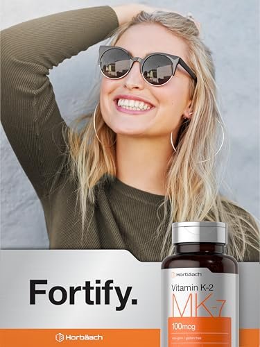 Horbäach Vitamin K2 MK7 100mcg | 250 Softgels | Nicht-GVO, Glutenfrei