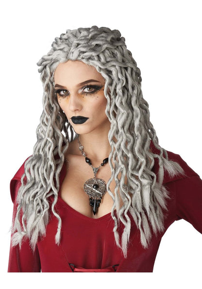 California Costumes Graue Crinkle Dreads Perücke, Grau