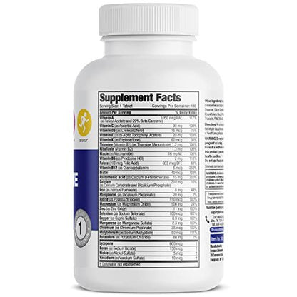 Bronson ONE Daily Men’s Complete Multivitamin Multimineral Once-Daily Multi für aktive Männer, 180 Tabletten