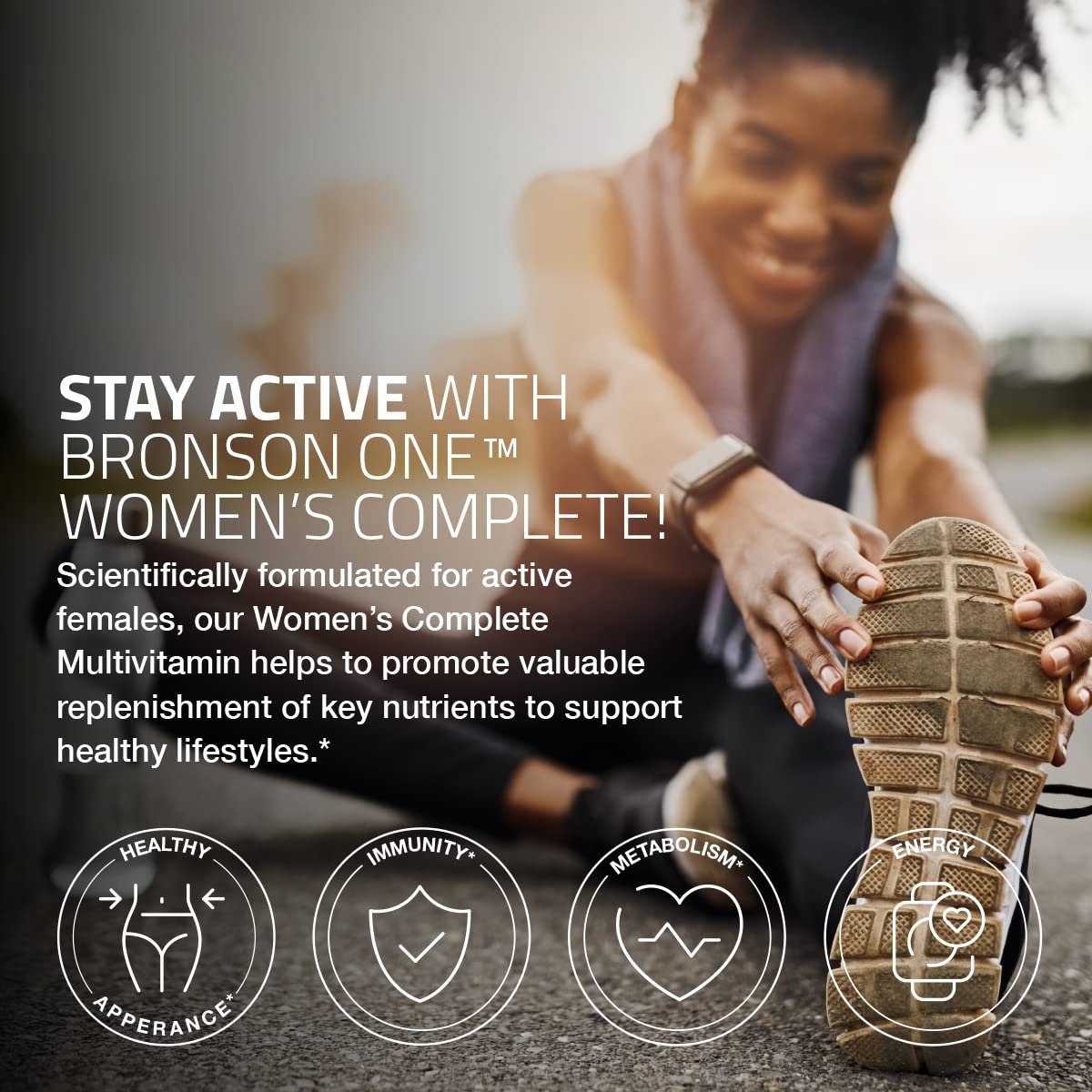 Bronson ONE Daily Frauen Multivitamin Komplett – Tägliches Multimineral für aktive Frauen, 180 Tabletten