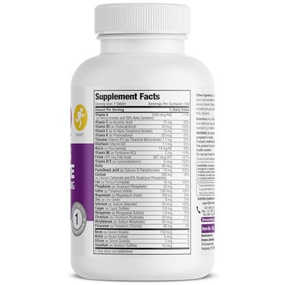 Bronson ONE Daily Frauen Multivitamin Komplett – Tägliches Multimineral für aktive Frauen, 180 Tabletten