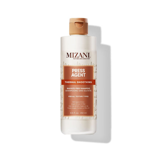 Mizani Press Agent Thermal Smoothing Sulfate-Free Shampoo – Sanfte Reinigung für glattes, geschmeidiges Haar mit fruchtig-blumigem Duft, 250 ml