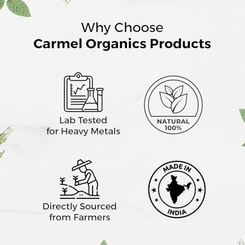 CARMEL ORGANICS Bacopa Monnieri / Brahmi Pulver – 227 g (8 Unzen) – Reines & natürliches Bacopa-Pulver, Non-GMO, ohne Zusatzstoffe