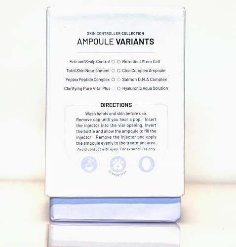BRÜUN Advance Microneedling Korean Serum - Set mit 4 verschiedenen Booster-Ampullen für Gesicht und Körper (AC + SC + SD + HY Control Serums) – Verwendung mit oder ohne Dr. Pen