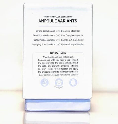 BRÜUN Advance Microneedling Korean Serum - Set mit 4 verschiedenen Booster-Ampullen für Gesicht und Körper (AC + SC + SD + HY Control Serums) – Verwendung mit oder ohne Dr. Pen