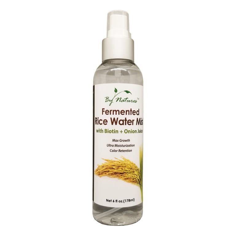 By Natures Fermentiertes Reiswasser-Spray für Haarwachstum mit Biotin + Zwiebelsaft, 177 ml (1er-Pack)