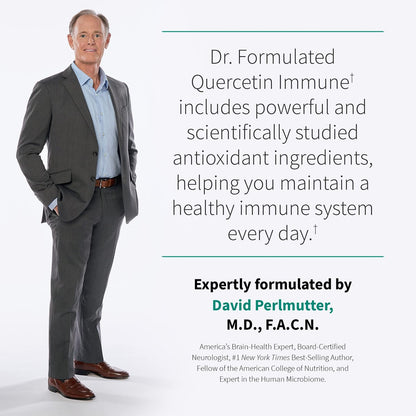 Garden of Life Quercetin Täglich – Immunsystem-Unterstützung mit Vitamin C, D & Probiotika – Dr. Formuliert – 30 Tabletten