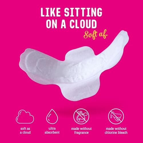 Flo - Day Menstrual Pads (16er Pack) - Bio-Bambus Periodenbinden für Frauen - Regelmäßiger Fluss - Leckverschluss - Mit Flügeln, ultradünn - Saugfähig, weich & atmungsaktiv - Auf Pflanzenbasis – Vegan, tierversuchsfrei