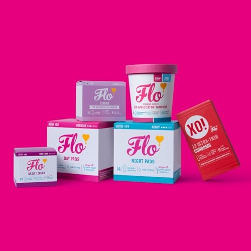 Flo Daily Liners (24er Pack) – Organische Bambus Slipeinlagen für Damen – Sehr leichter Ausfluss – Verpackt, ultradünn – Saugfähig, weich & atmungsaktiv – Duftfrei – Vegan & tierversuchsfrei