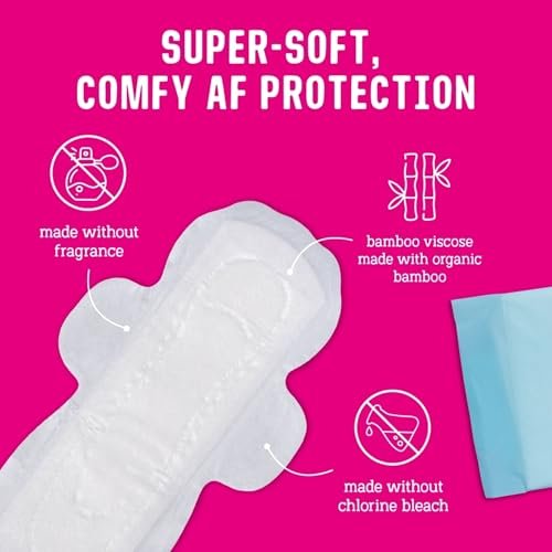 Flo - Nachtslipeinlagen (14 Stück) - Bio-Bambus Periodeneinlagen für Frauen - Starke Menstruation - Auslaufschutz - Mit Flügeln, ultradünn - Saugfähig, weich & atmungsaktiv - Pflanzlich – Vegan, tierversuchsfrei