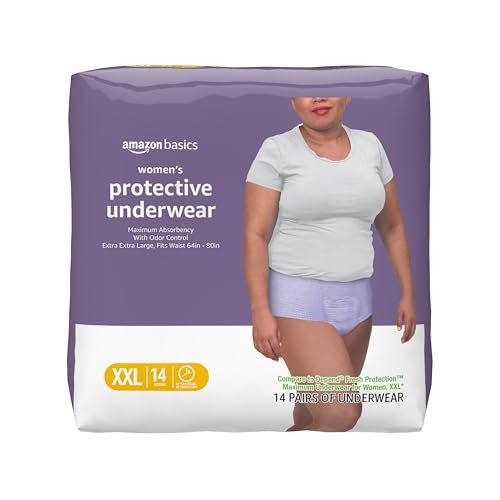 Inkontinenzslips für Frauen, maximale Saugfähigkeit, XXL, Lavendel, 14 Stück