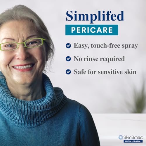 SkinSmart Antimicrobial Reinigungsspray für die Intimhygiene – 237 ml, ideal für Inkontinenzpflege und Wochenbett, entfernt Bakterien