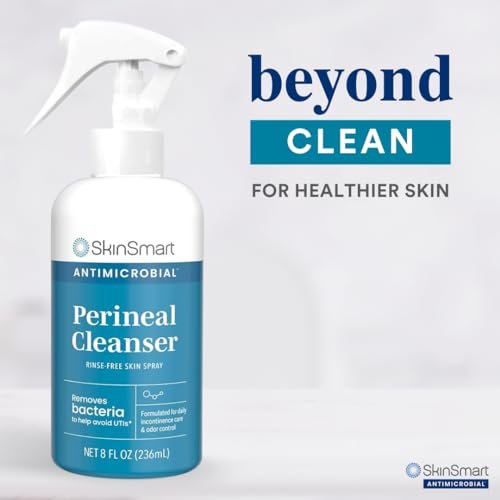 SkinSmart Antimicrobial Reinigungsspray für die Intimhygiene – 237 ml, ideal für Inkontinenzpflege und Wochenbett, entfernt Bakterien