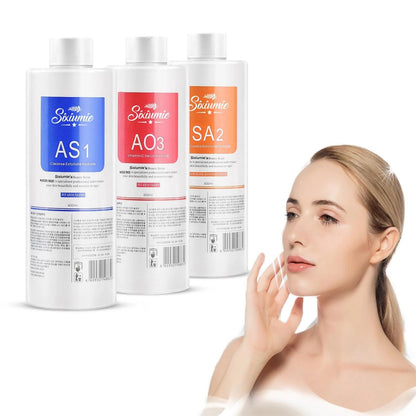 Marfort AS1 SA2 AO3 Aqua Peeling Lösung Kombination mit Salon-Speziallösungen Hautpflege Aqua Peeling Serum Maschine 400ml (3er-Pack Flaschen)