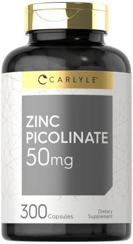 Carlyle Zink-Picolinat 50 mg Kapseln | 300 Stück | Nicht-GVO & Glutenfrei