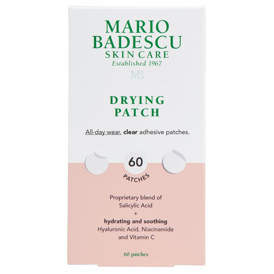Mario Badescu Drying Patch – Unsichtbare Pickelabdeckung, 60 Stück, 12 mm, starke Haftung mit Vitamin C, vegan & tierversuchsfrei