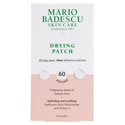 Mario Badescu Drying Patch – Unsichtbare Pickelabdeckung, 60 Stück, 12 mm, starke Haftung mit Vitamin C, vegan & tierversuchsfrei