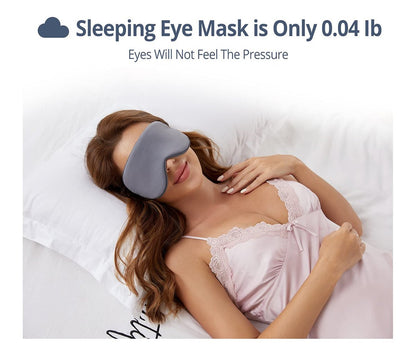 BATHRINS Schlafmaske 2er-Pack: Kühlende & Wärmende Doppelseitige Augenmaske, Superweiches Seidenblindfold mit Verstellbarem Riemen, Lichtblockierende Schlafmaske für Reisen, Meditation & Nickerchen