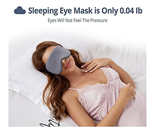BATHRINS Schlafmaske 2er-Pack: Kühlende & Wärmende Doppelseitige Augenmaske, Superweiches Seidenblindfold mit Verstellbarem Riemen, Lichtblockierende Schlafmaske für Reisen, Meditation & Nickerchen