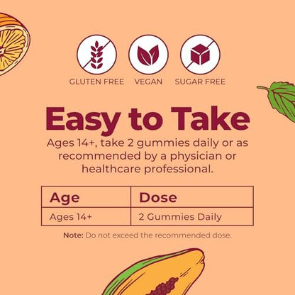 MARYRUTH'S Multivitamin Gummies für Männer | Vitamin A, C, D, E, B6, B12, Biotin, Zink | Energie-Stoffwechsel | Immunsystem | Knochengesundheit | Zelluläre Gesundheit | Vegan | Ohne Gentechnik | Gluten- & zuckerfrei | 60 Stück