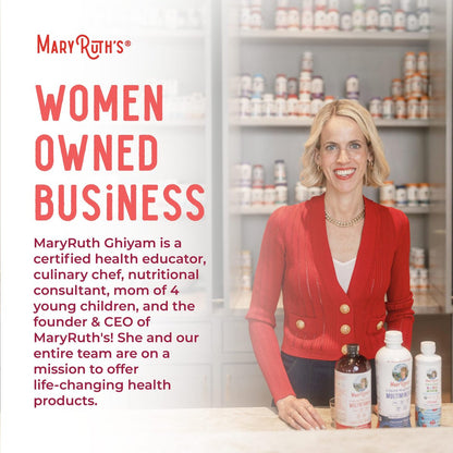 MARYRUTH'S Vitamin B12 Liquid Spray | Vegan, Non-GMO, Glutenfrei | USDA Bio-Ergänzung | Energie- und Nervensystemunterstützung | B12 Vitamine für Frauen & Männer | 720 mcg | 30 ml