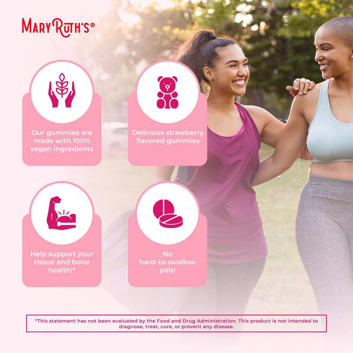 MaryRuth Organics Immun-Unterstützung Multivitamin Gummis für Frauen | Zuckerfrei | Vegan | 60 Stück