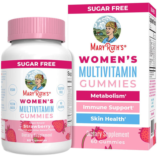 MaryRuth Organics Immun-Unterstützung Multivitamin Gummis für Frauen | Zuckerfrei | Vegan | 60 Stück