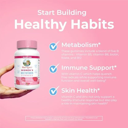 MaryRuth Organics Immun-Unterstützung Multivitamin Gummis für Frauen | Zuckerfrei | Vegan | 60 Stück