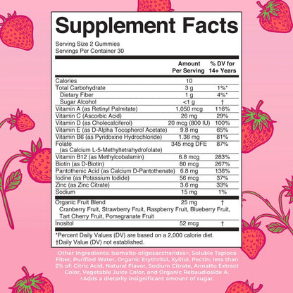MaryRuth Organics Immun-Unterstützung Multivitamin Gummis für Frauen | Zuckerfrei | Vegan | 60 Stück